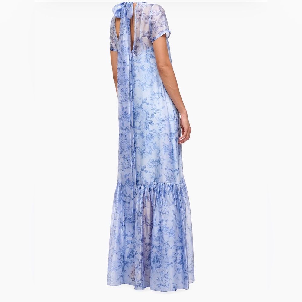 STAUD Blue Floral Maxi Dress - Picture 3 of 3